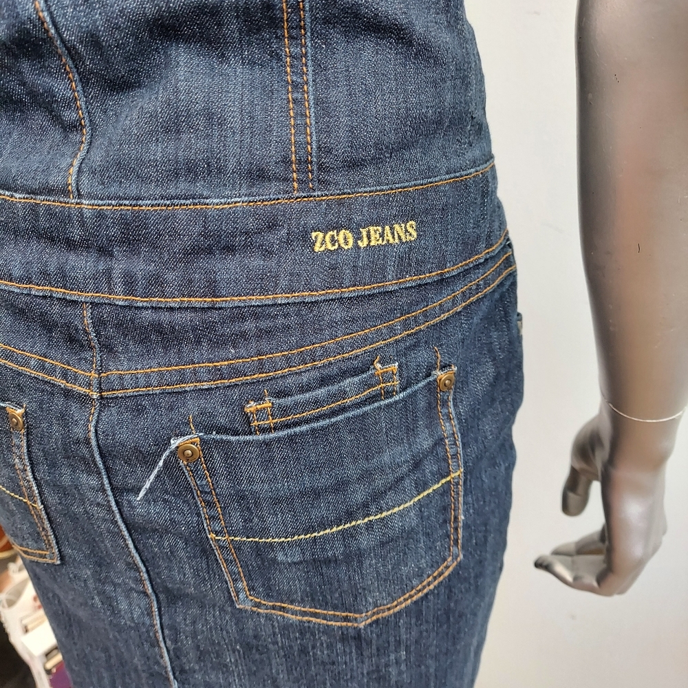 ZCO High Waisted Stretch Denim Pencil Skirt - Picture 10 of 11